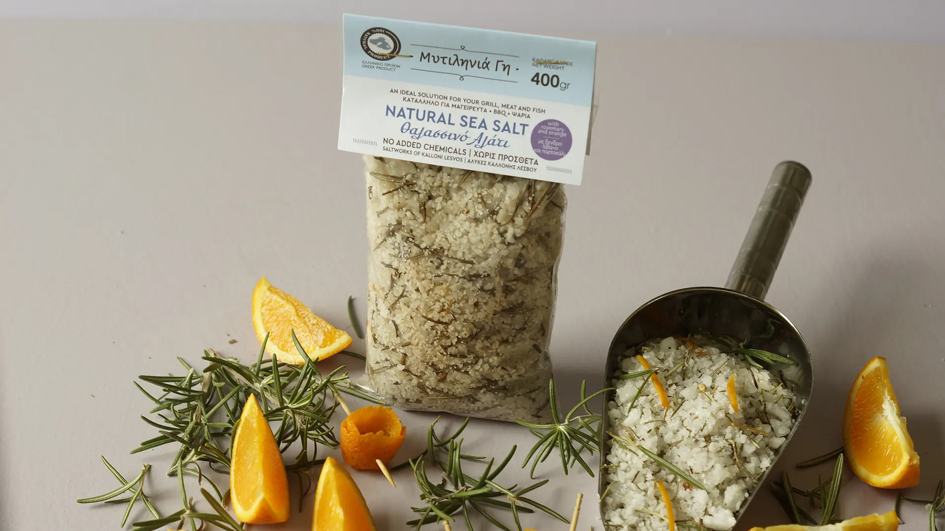 Natural Sea Salt with Rosemary and Orange