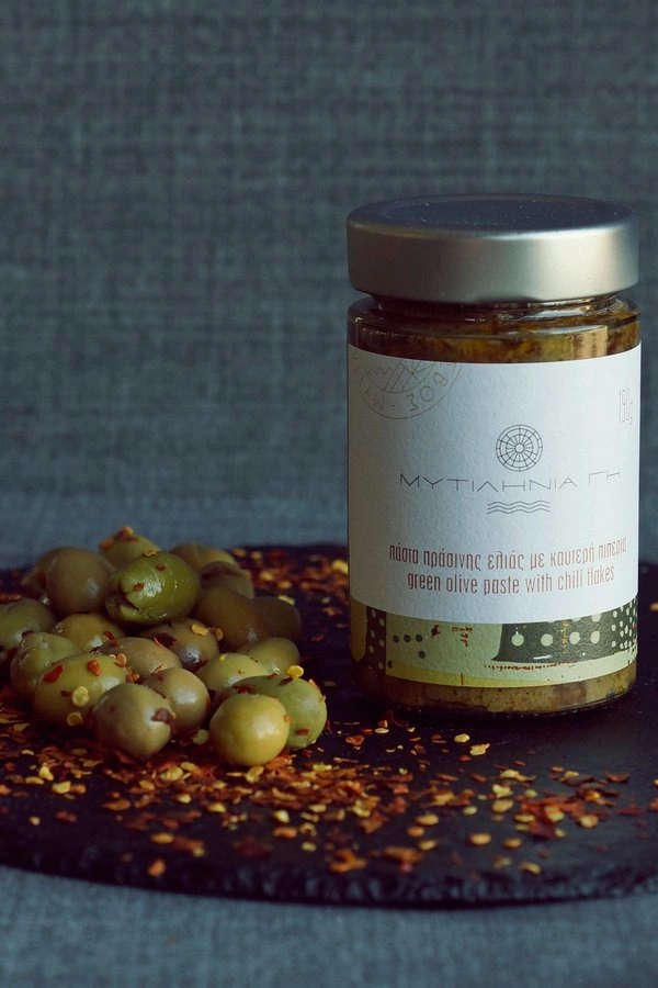 Green Olive Paste With Chilli Flakes